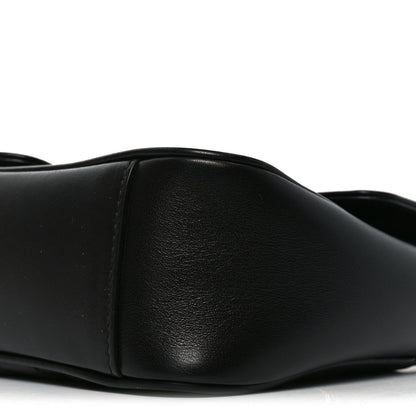 Calfskin Matelasse Small GG Marmont Shoulder Bag Black