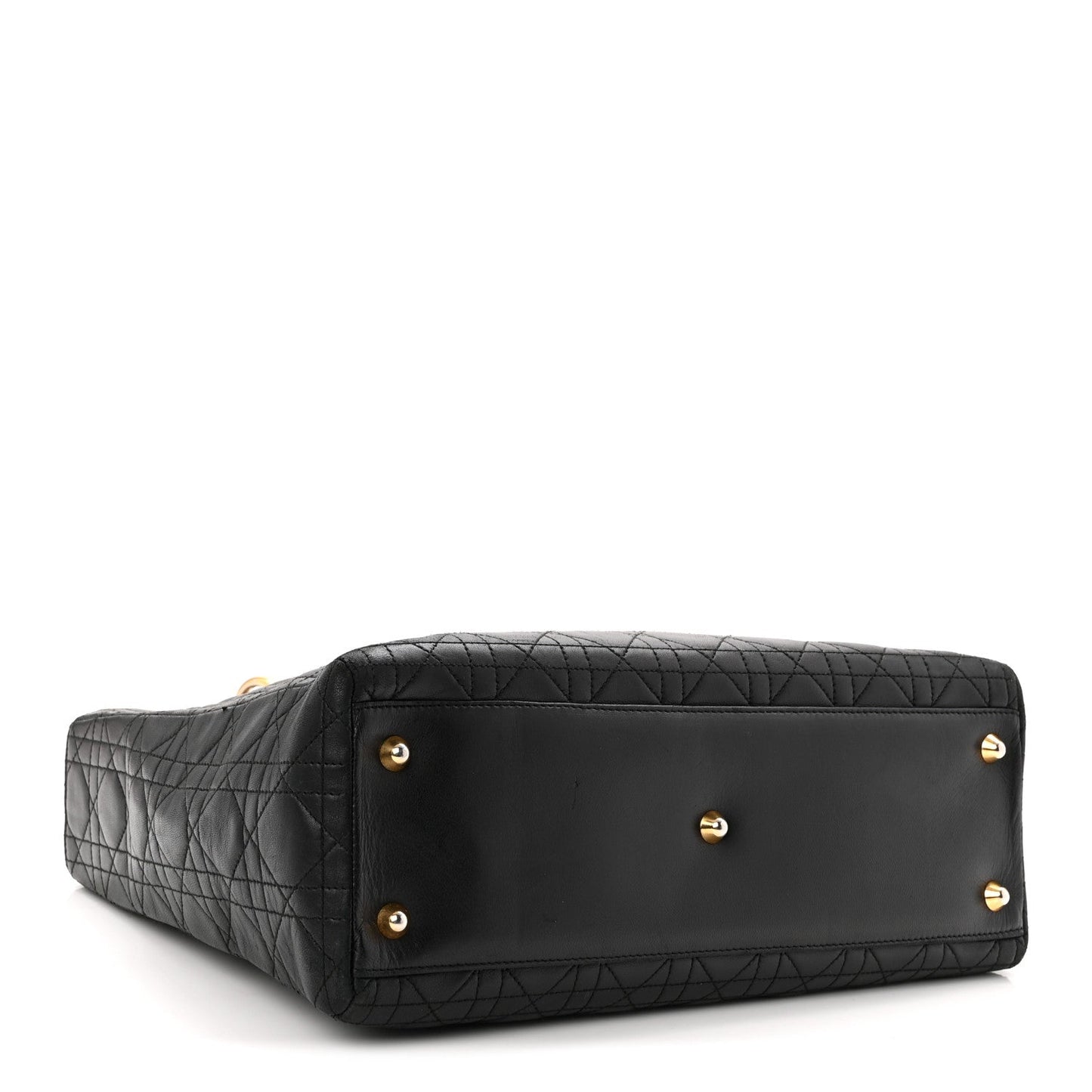 Lambskin Cannage Large Lady Dior Black