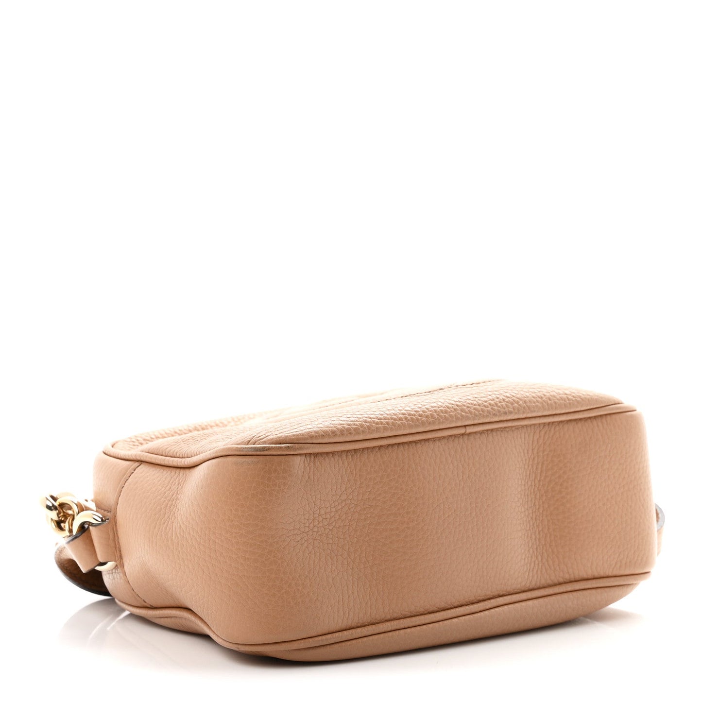Pebbled Calfskin Small Soho Disco Bag Camelia