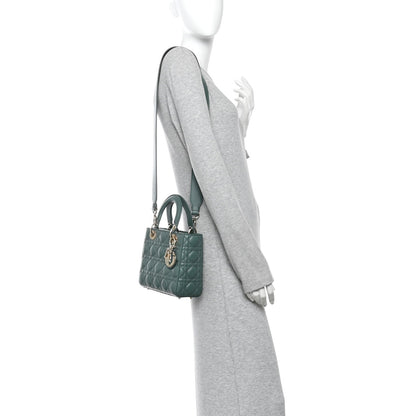Lambskin Cannage Small My ABCDior Lady Dior Army Green