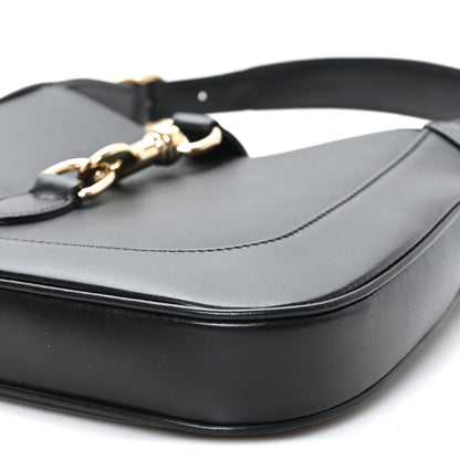 Calfskin Small Jackie Shoulder Bag Black