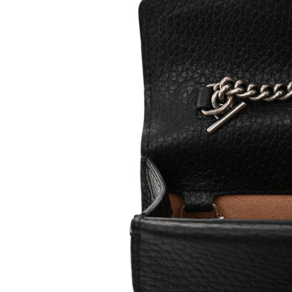 Calfskin Super Mini Dionysus Shoulder Bag Black