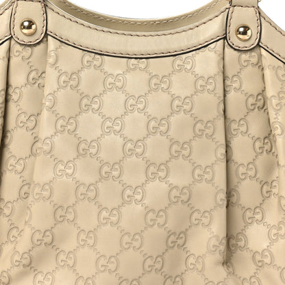 Guccissima Medium Sukey Tote Mystic White