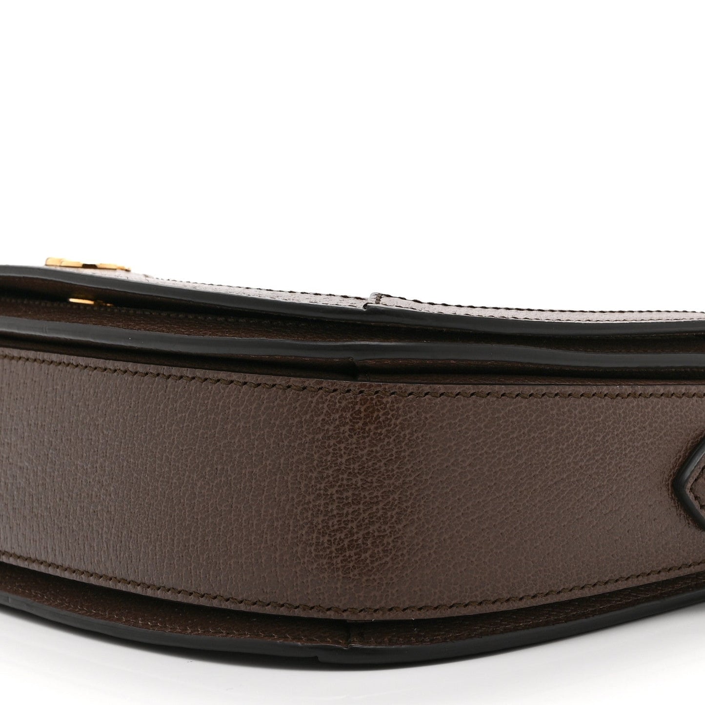 GG Supreme Monogram Web Small Ophidia Flap Messenger Bag Brown