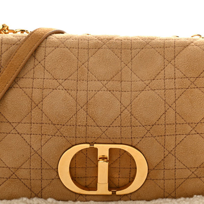 Shearling Cannage Large Caro Bag Camel
