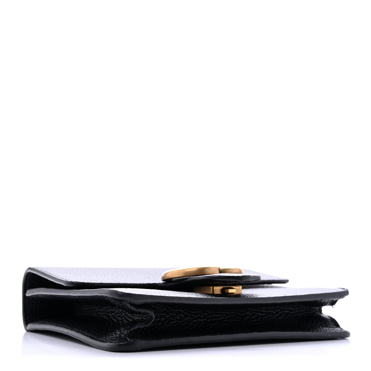 Calfskin Small GG Marmont Chain Handle Bag Black