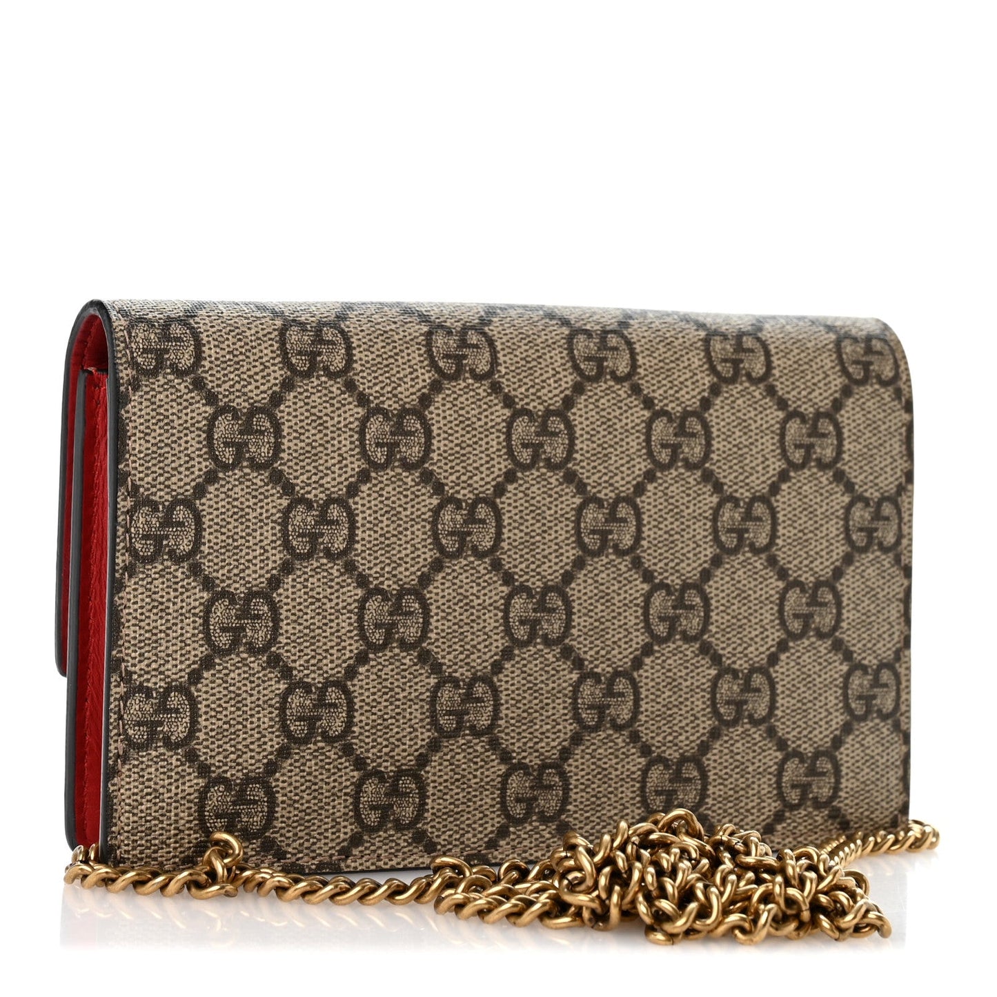 GG Supreme Monogram Mini Cherry Chain Bag