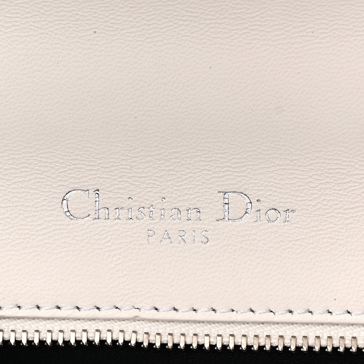 Patent Micro-Cannage Small Diorama Flap Bag White