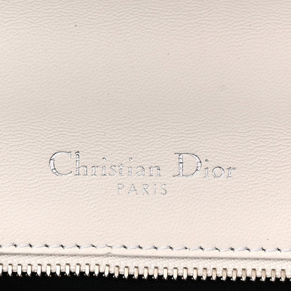 Patent Micro-Cannage Small Diorama Flap Bag White