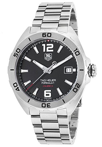 Tag Heuer Formula 1 Automatic Black Dial Silver Steel Strap Watch for Men - WAZ2113.BA0875