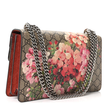 GG Supreme Monogram Blooms Small Dionysus Shoulder Bag Beige Multicolor Dry Rose