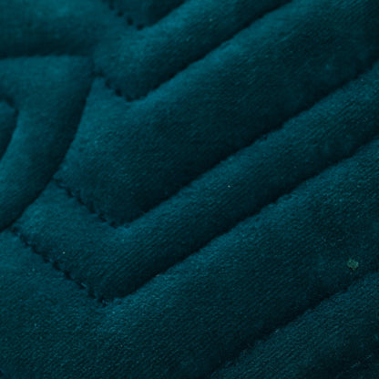 Velvet Matelasse Small GG Marmont Chain Shoulder Bag Pavone Cyan