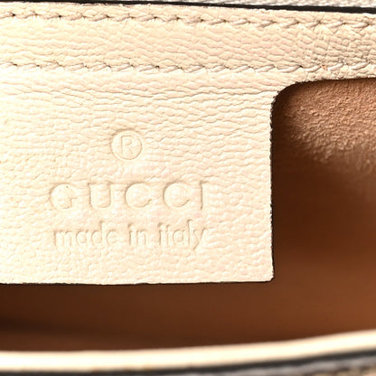 GG Supreme Monogram Calfskin Small Padlock Messenger Shoulder Bag Beige Mystic White Sun Oil