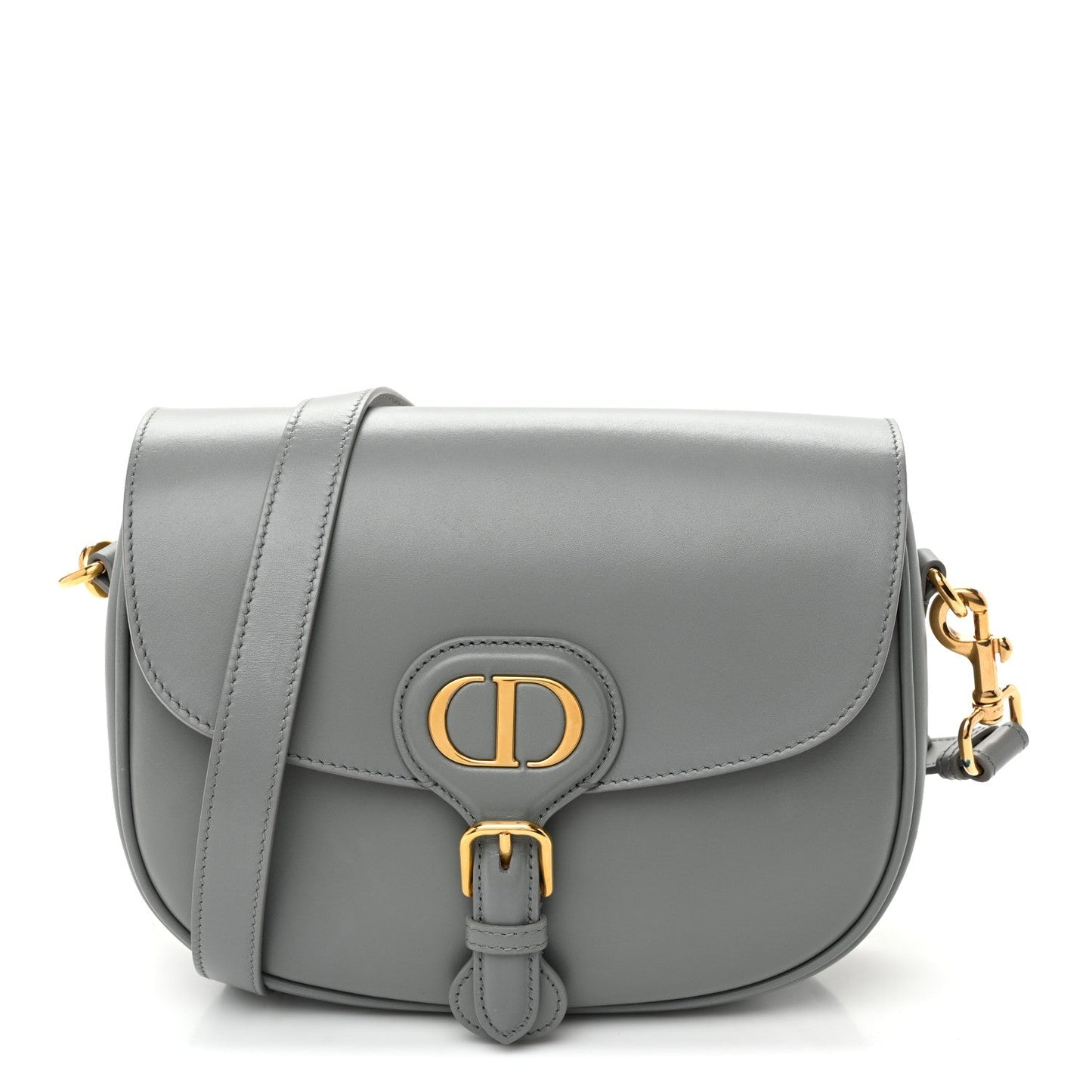 Box Calfskin Medium Bobby Flap Gray