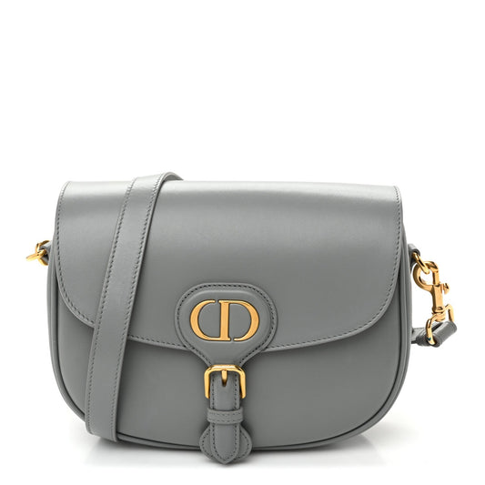 Box Calfskin Medium Bobby Flap Gray