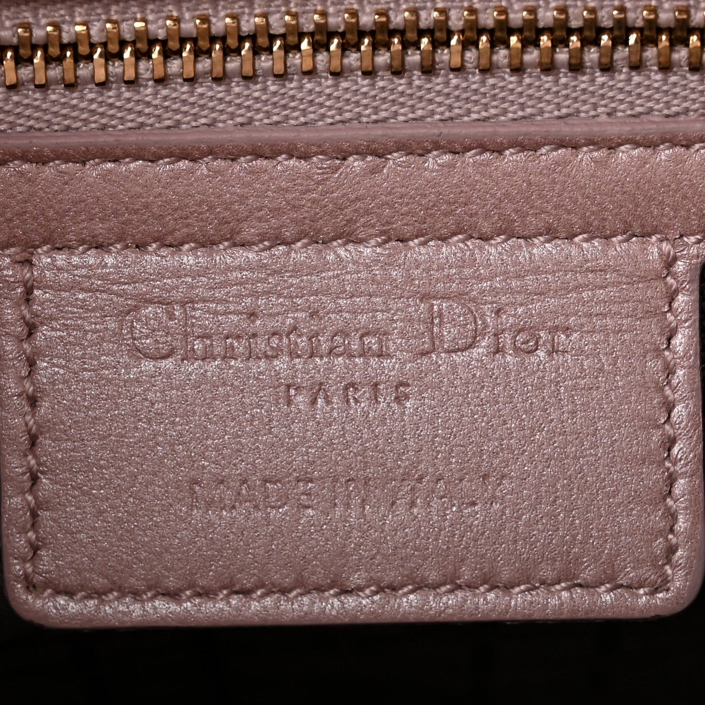 Pearly Lambskin Cannage Medium Lady Dior Lotus