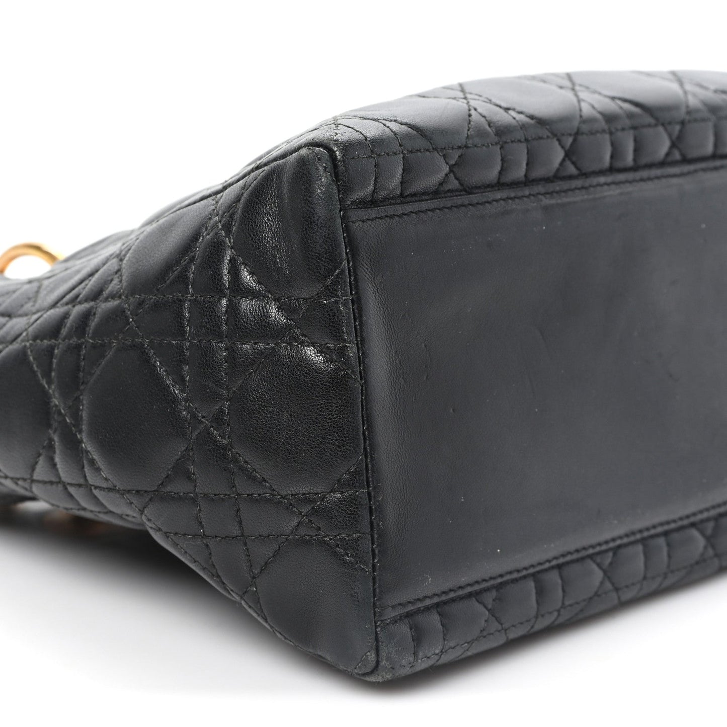 Lambskin Cannage Medium Lady Dior Black