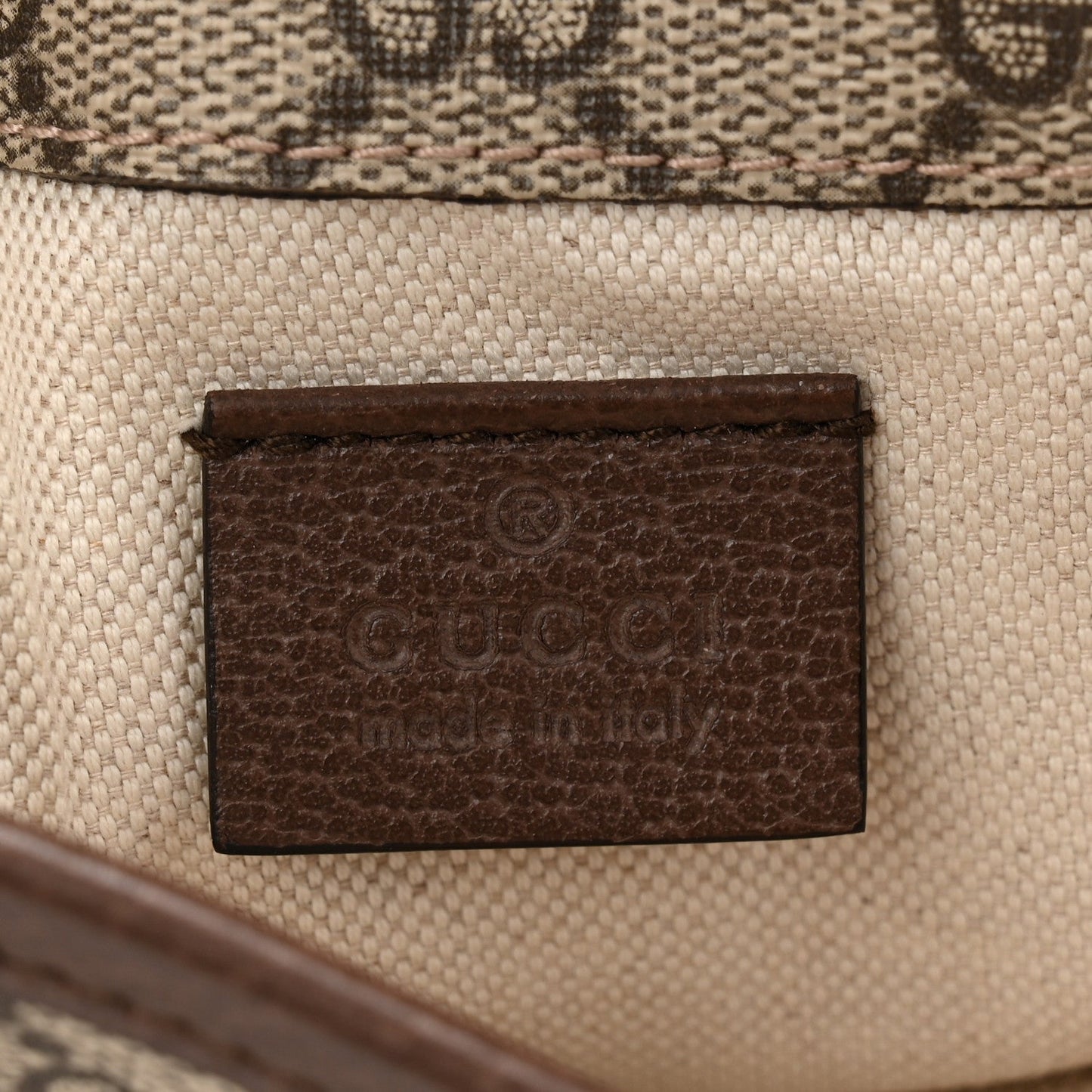 GG Supreme Monogram Neo Vintage Web Belt Bag Brown