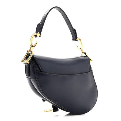 Calfskin Mini Saddle Bag Blue