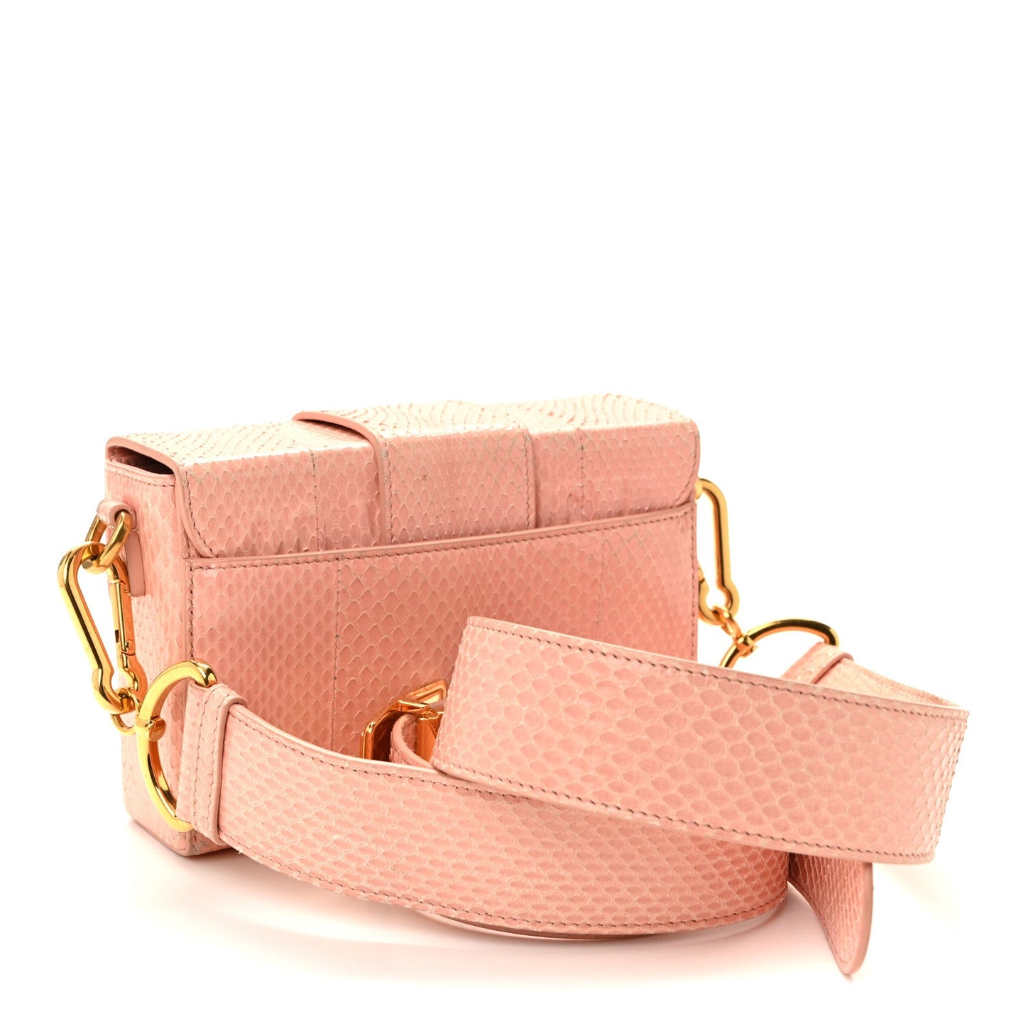 Snakeskin 30 Montaigne Box Bag Rose Clair