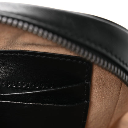 Calfskin Matelasse Mini GG Marmont Crossbody Bag Black