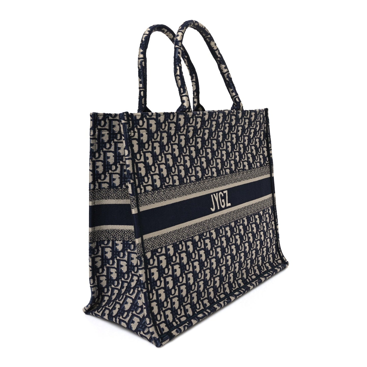 Oblique Large Book Tote Blue Multicolor