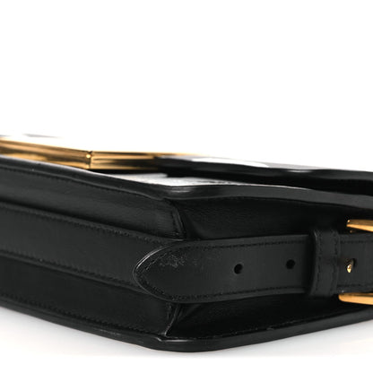 Calfskin Graffiti Printed Miss Dior Flap Black White