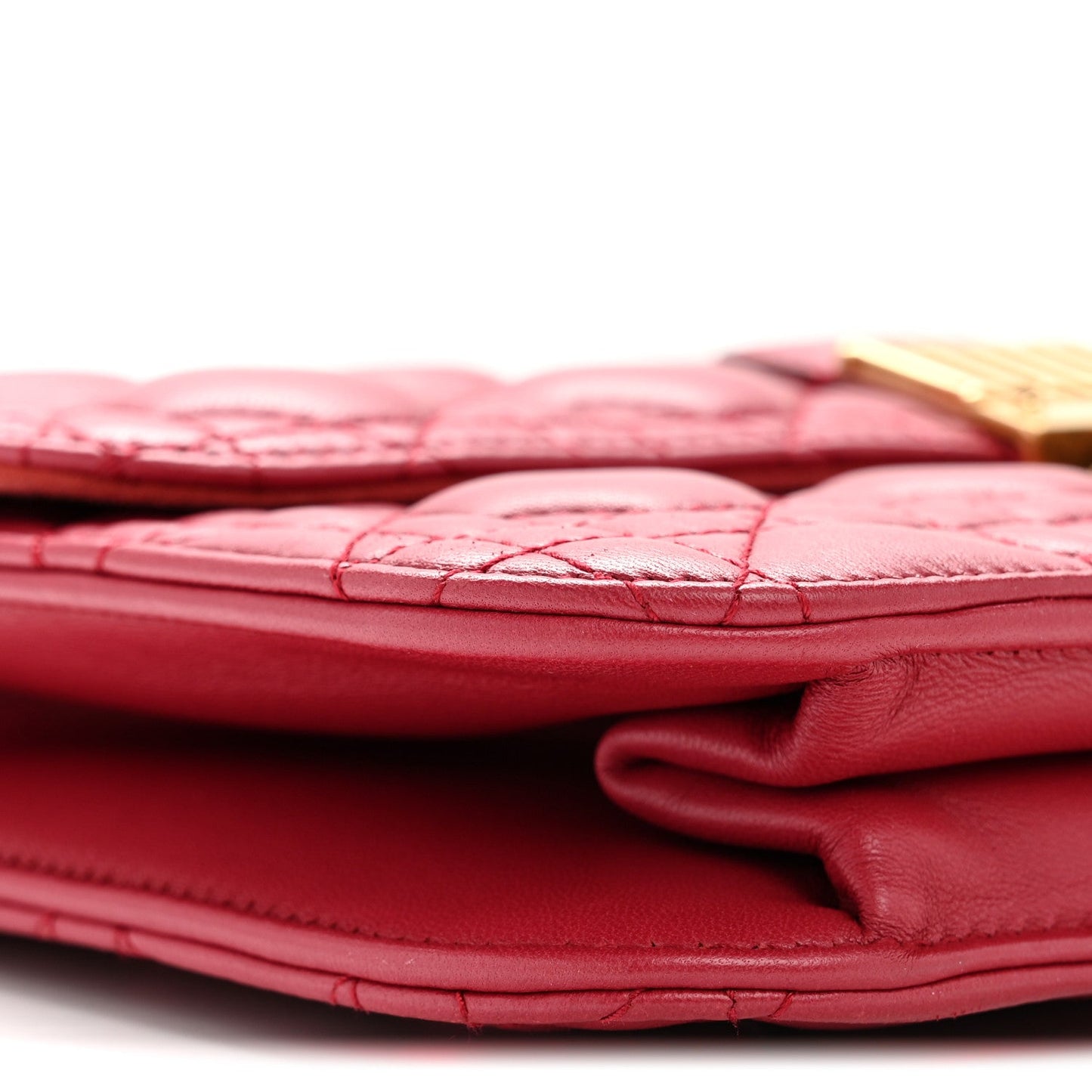 Lambskin Cannage Large Dioraddict Flap Red