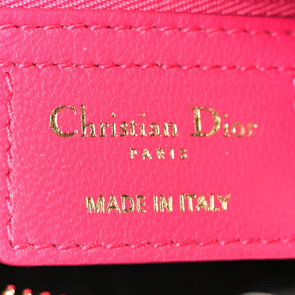 Lambskin Cannage Medium Lady Dior Pink