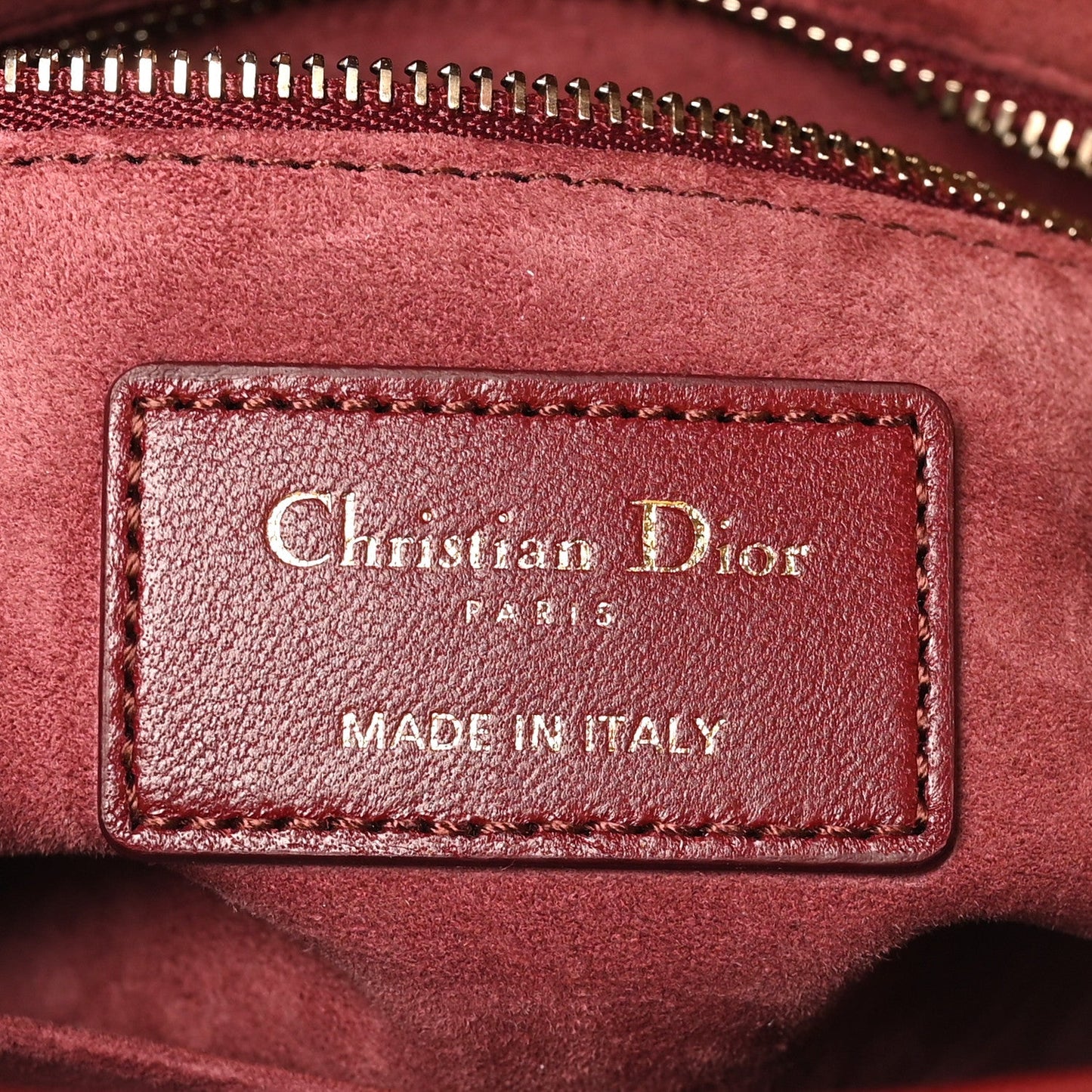 Lambskin Cannage Small My ABCDior Lady Bordeaux