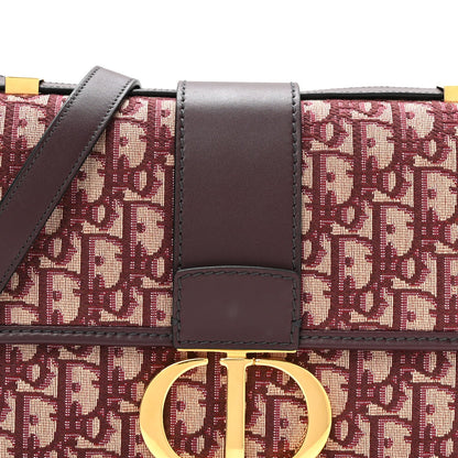 Oblique 30 Montaigne Flap Bag Burgundy