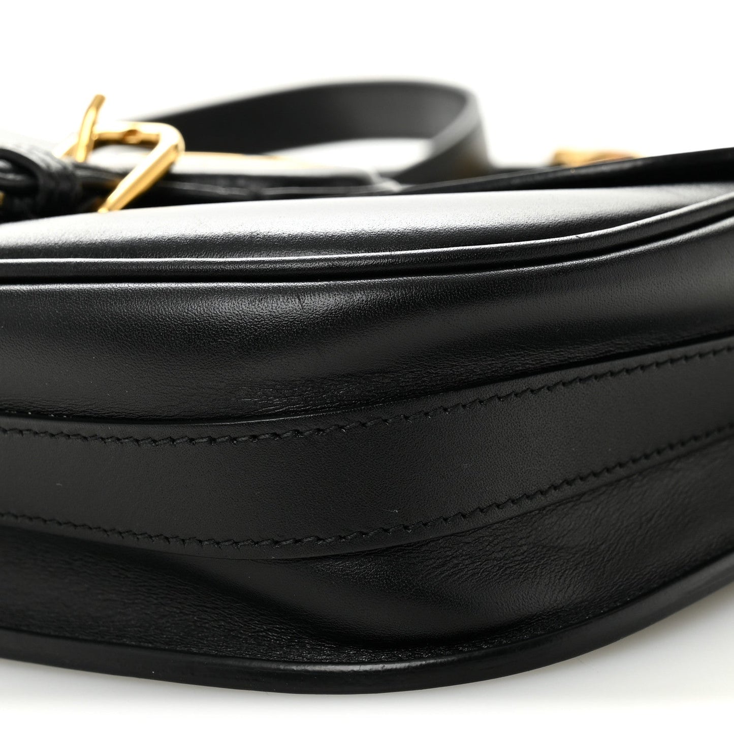 Box Calfskin Medium Bobby Flap Black