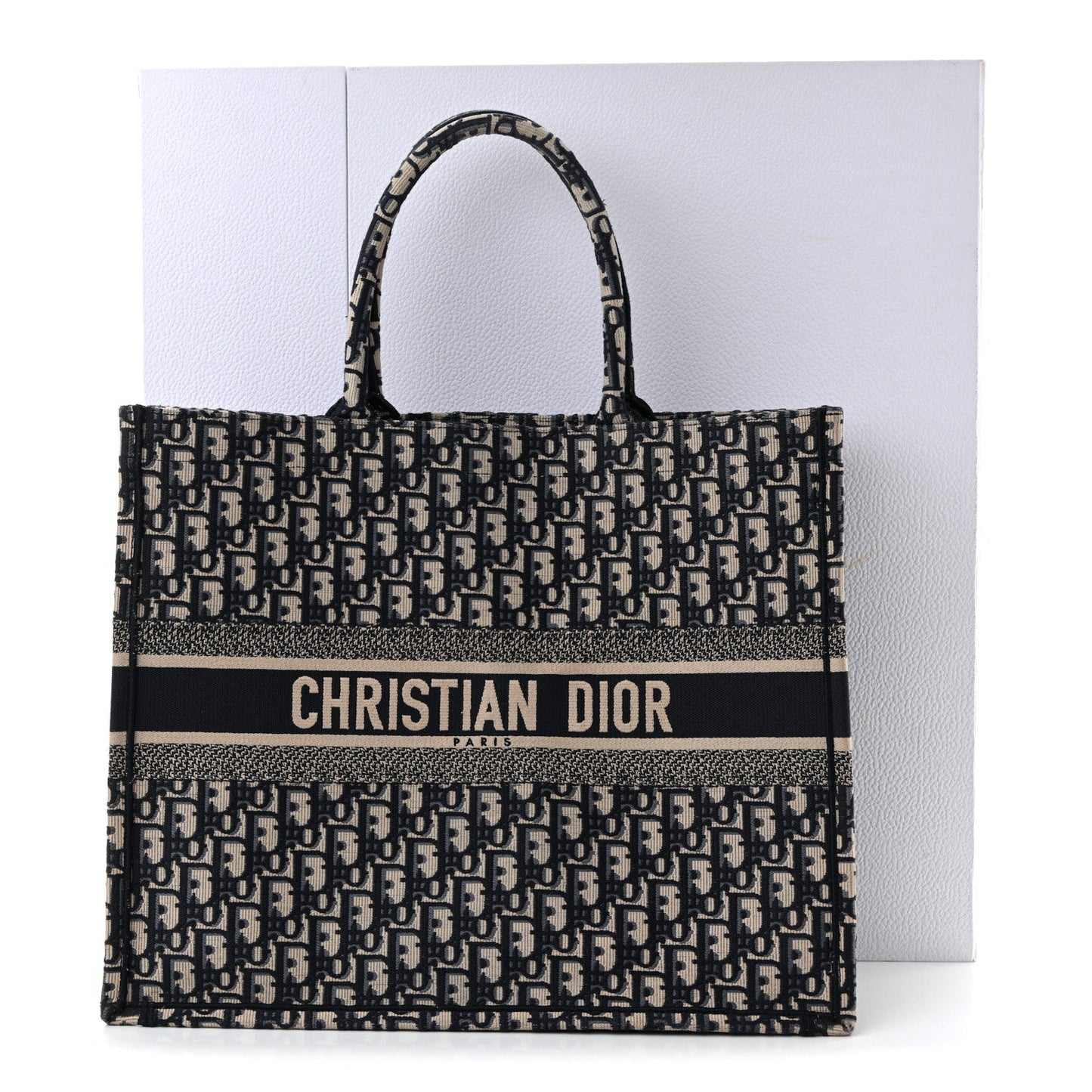 Oblique Large Book Tote Blue Multicolor