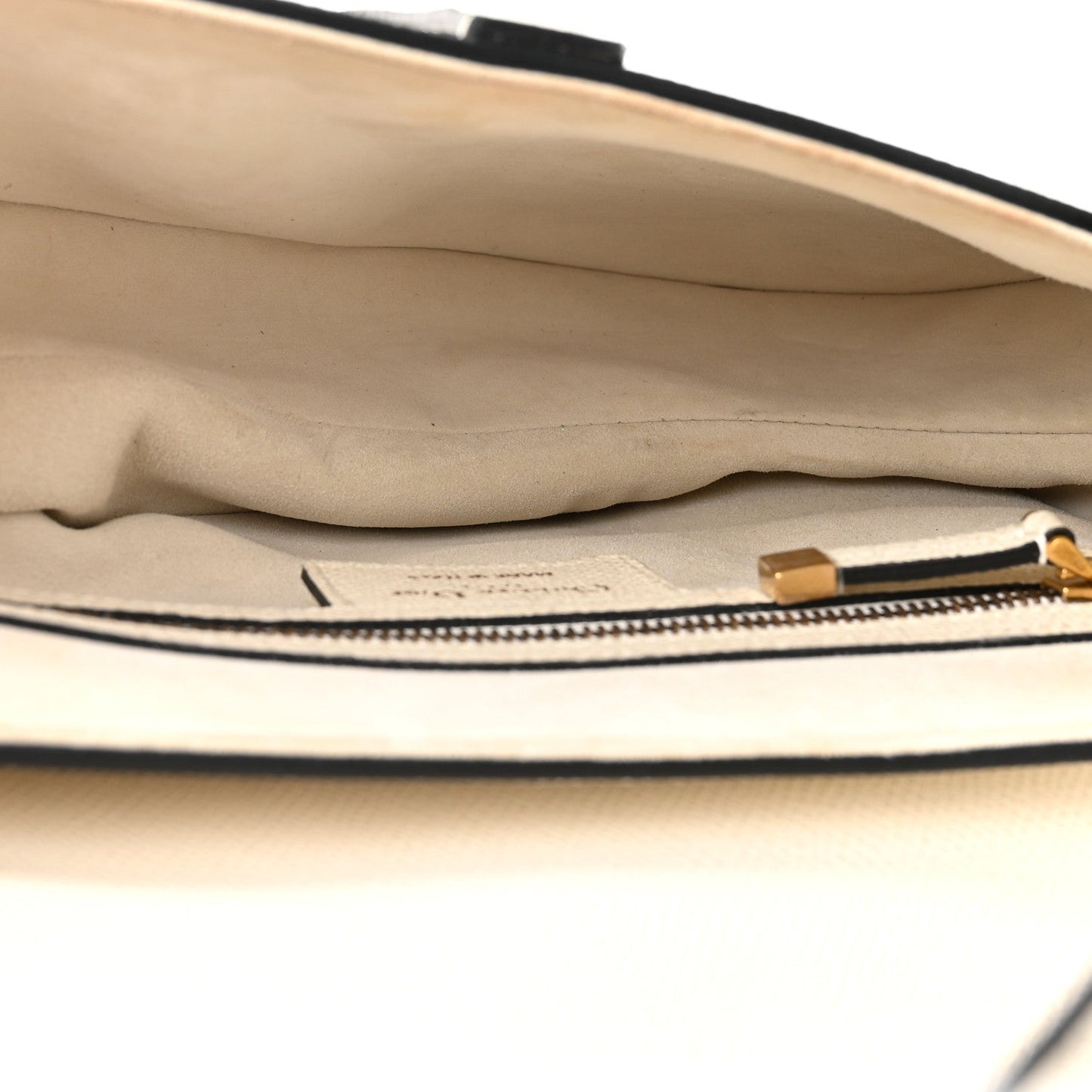 Grained Calfskin Saddle Bag With Strap Latte