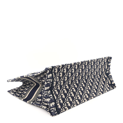 Oblique Large Book Tote Blue Multicolor