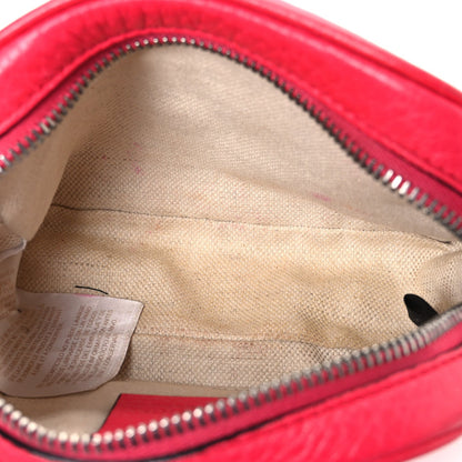 Pebbled Calfskin Children's Mini Soho Disco Messenger Bag Pink