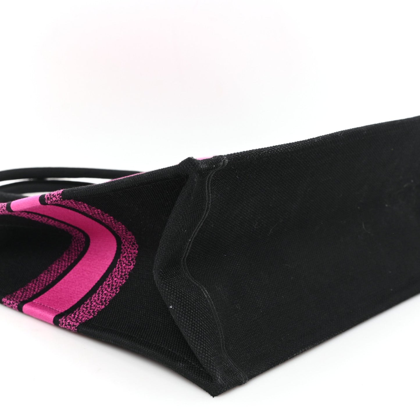 Canvas Embroidered Large Miss Dior Graffiti Book Tote Fuchsia Purple