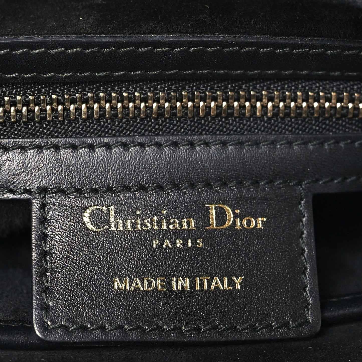 Calfskin Mini D Fence Saddle Bag Black