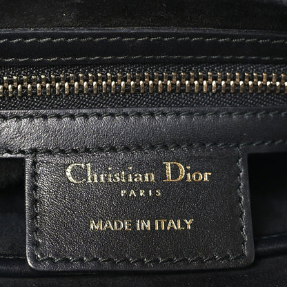Calfskin Mini D Fence Saddle Bag Black