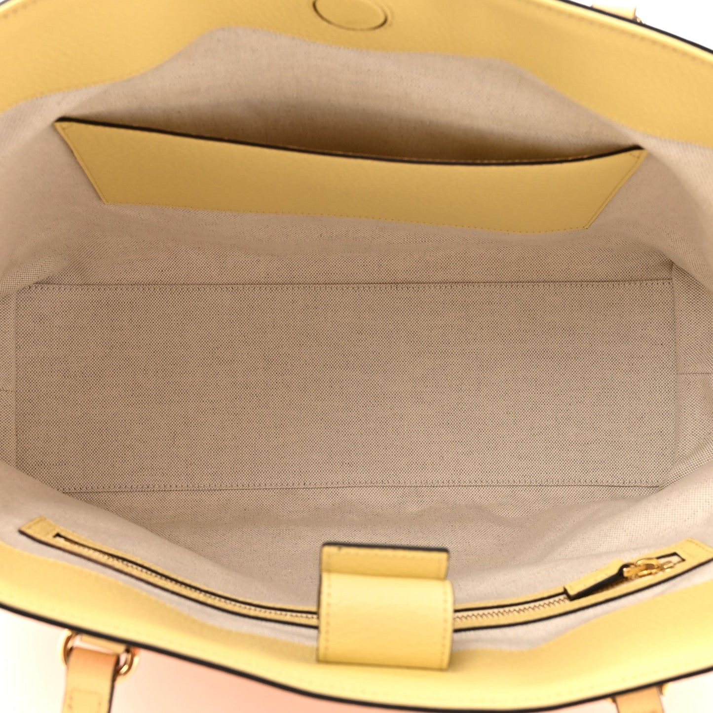 Straw Textured Dollar Calfskin Cancun Medium Ophidia Shopping Tote Orange Yellow