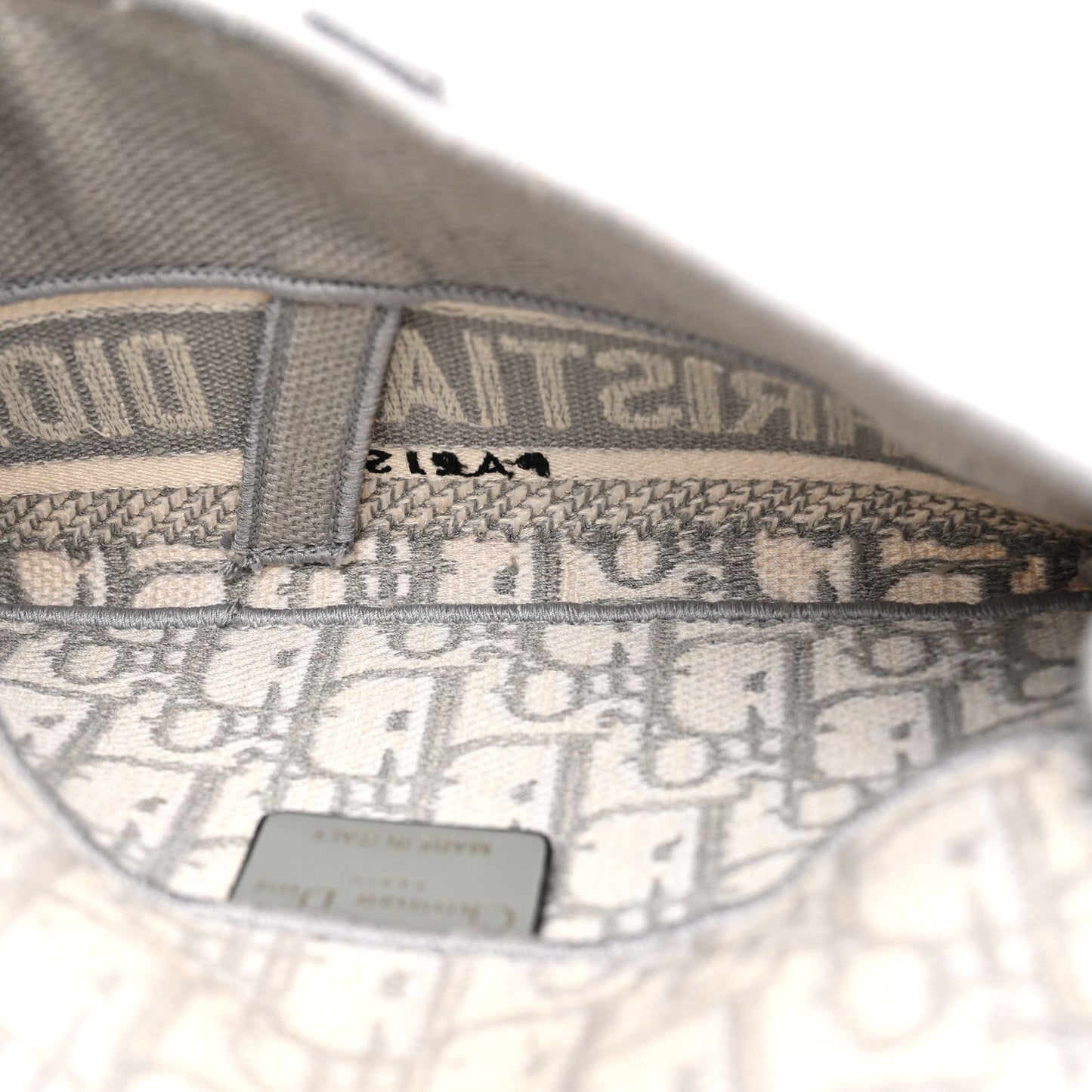 Oblique Slim Saddle Pouch Grey Grey