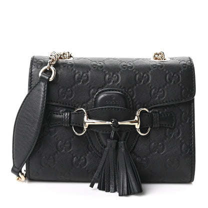Guccissima Mini Emily Shoulder Bag Black