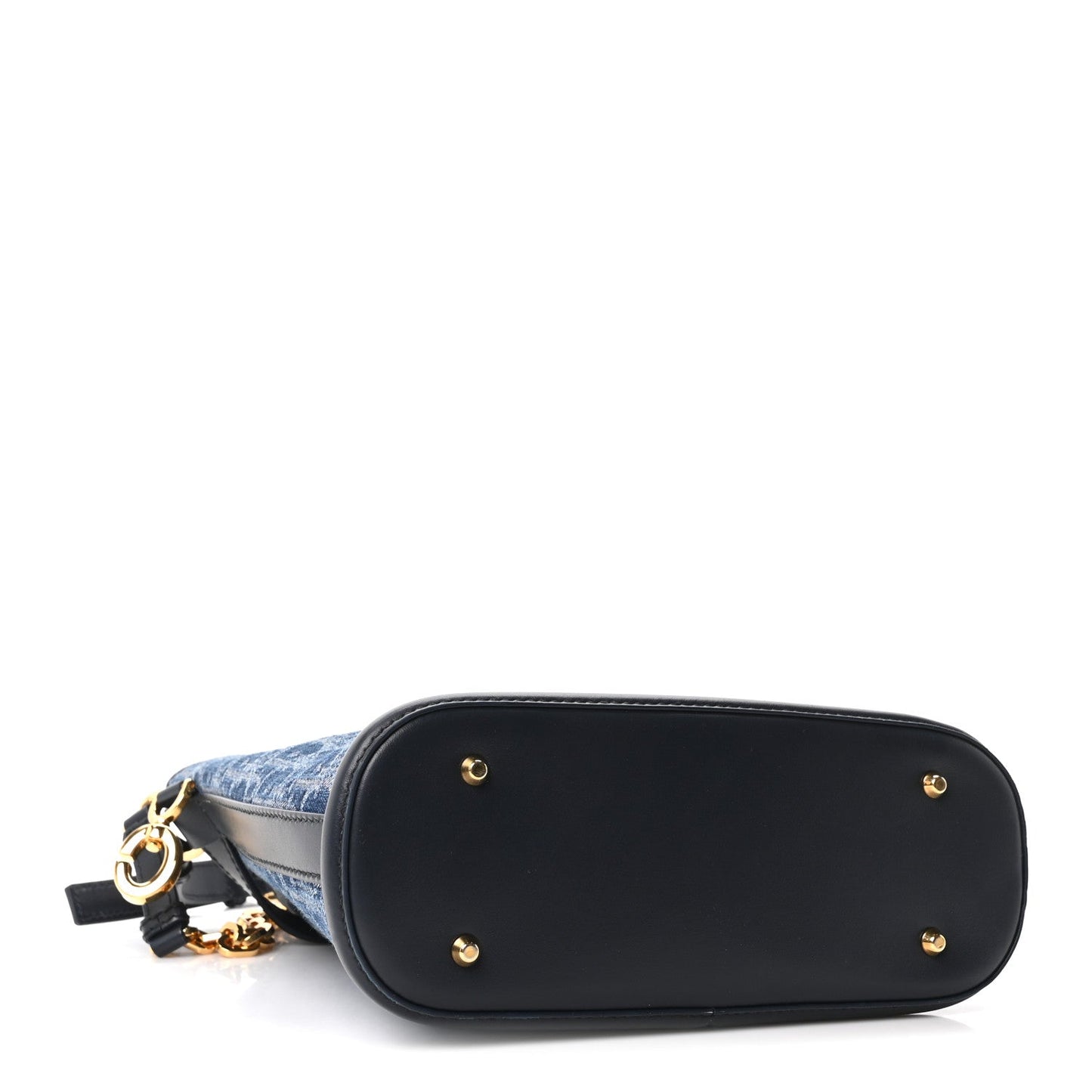 Denim Jacquard Oblique C'est Dior Bucket Bag Blue