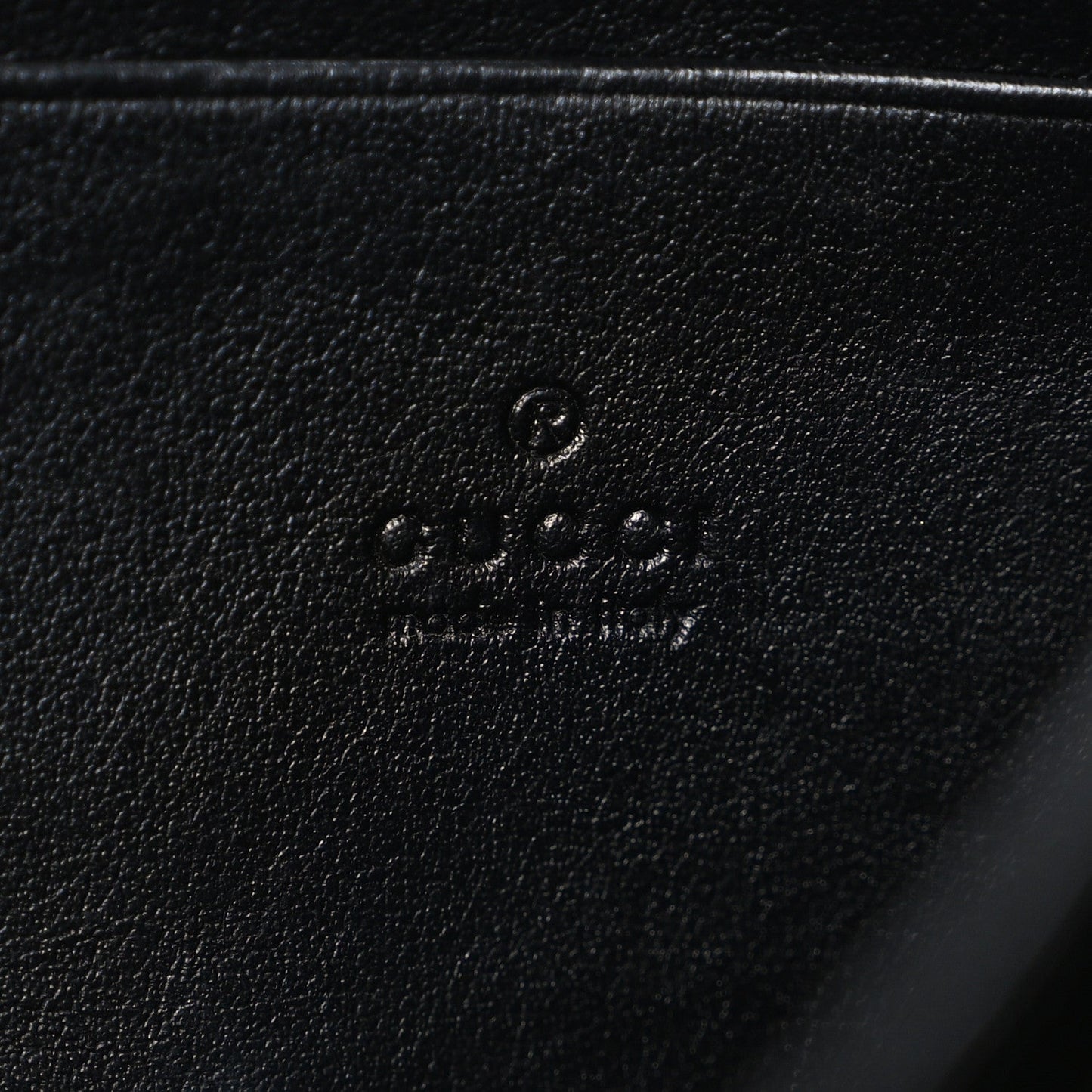 Calfskin Matelasse GG Marmont Chain Wallet Black
