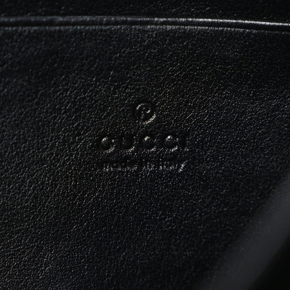 Calfskin Matelasse GG Marmont Chain Wallet Black