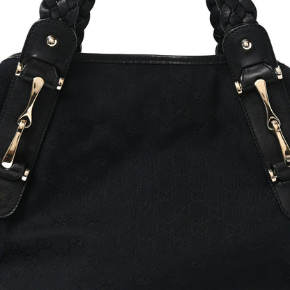 Guccissima Medium Pelham Shoulder Bag Black