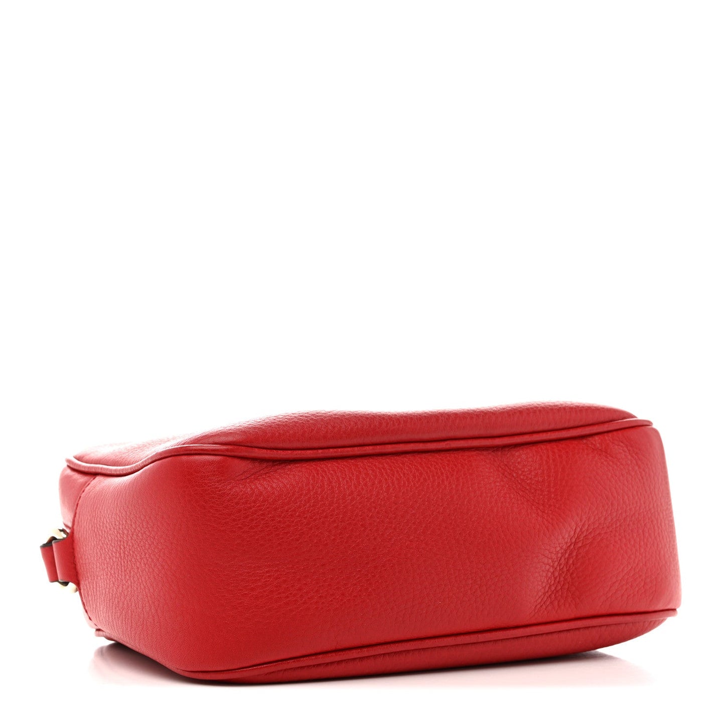 Pebbled Calfskin Small Soho Disco Bag Vibrant Red