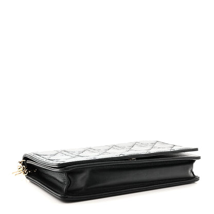 Lambskin Cannage Lady Dior Pouch Black