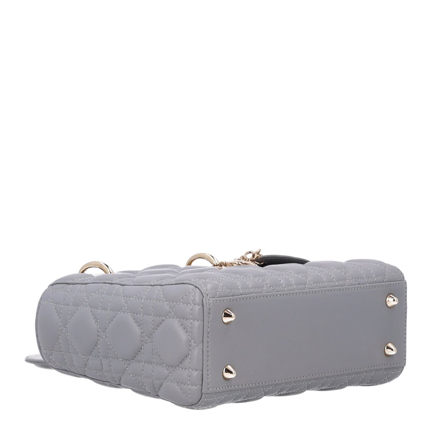 Lambskin Cannage Small My ABCDior Lady Dior Grey