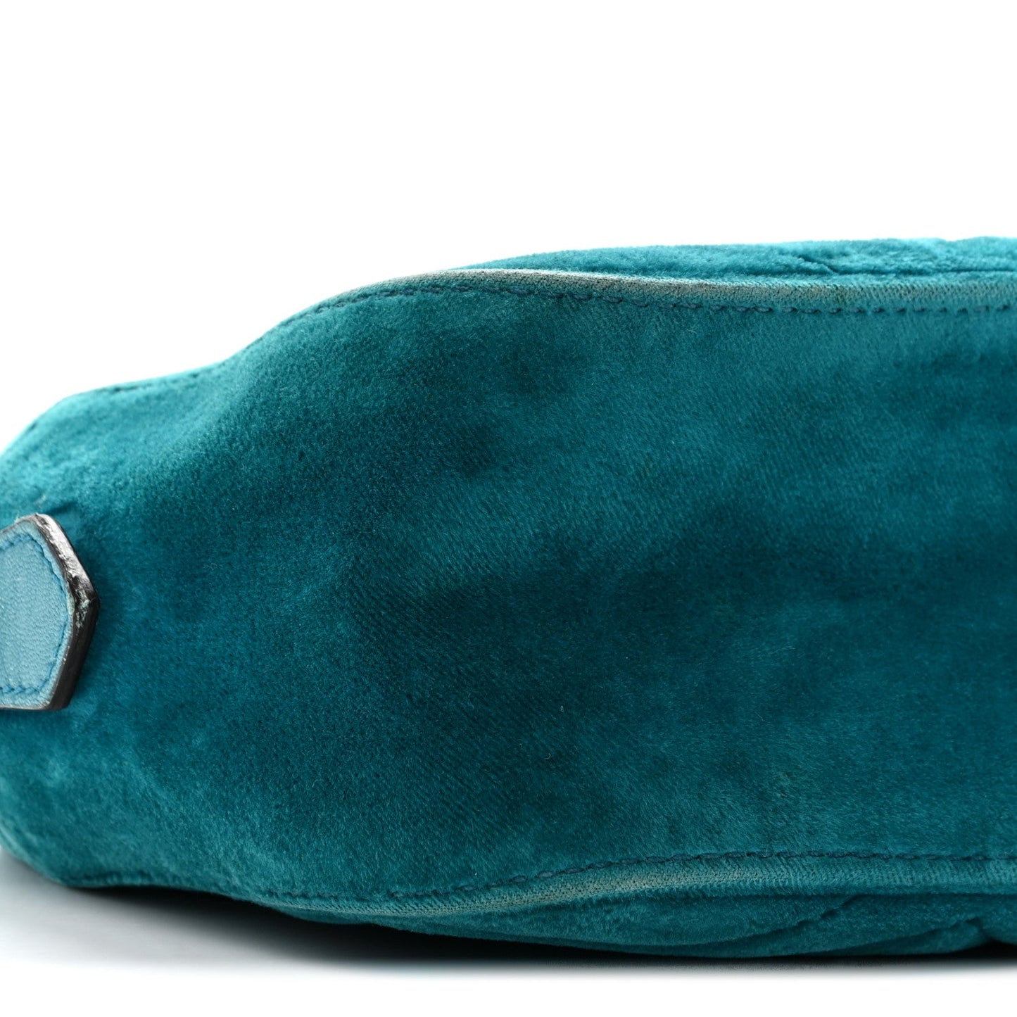 Velvet Matelasse Small GG Marmont Chain Shoulder Bag Pavone Cyan